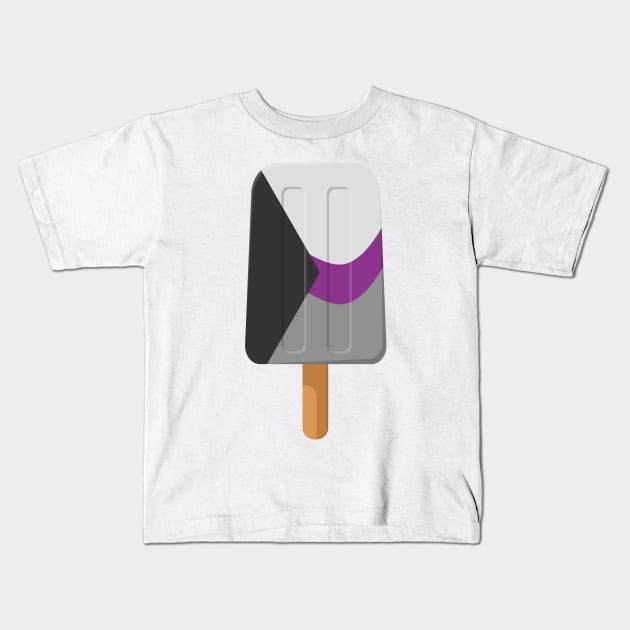 Cute Demisexual Pride Flag Popsicle Kids T-Shirt by LiveLoudGraphics